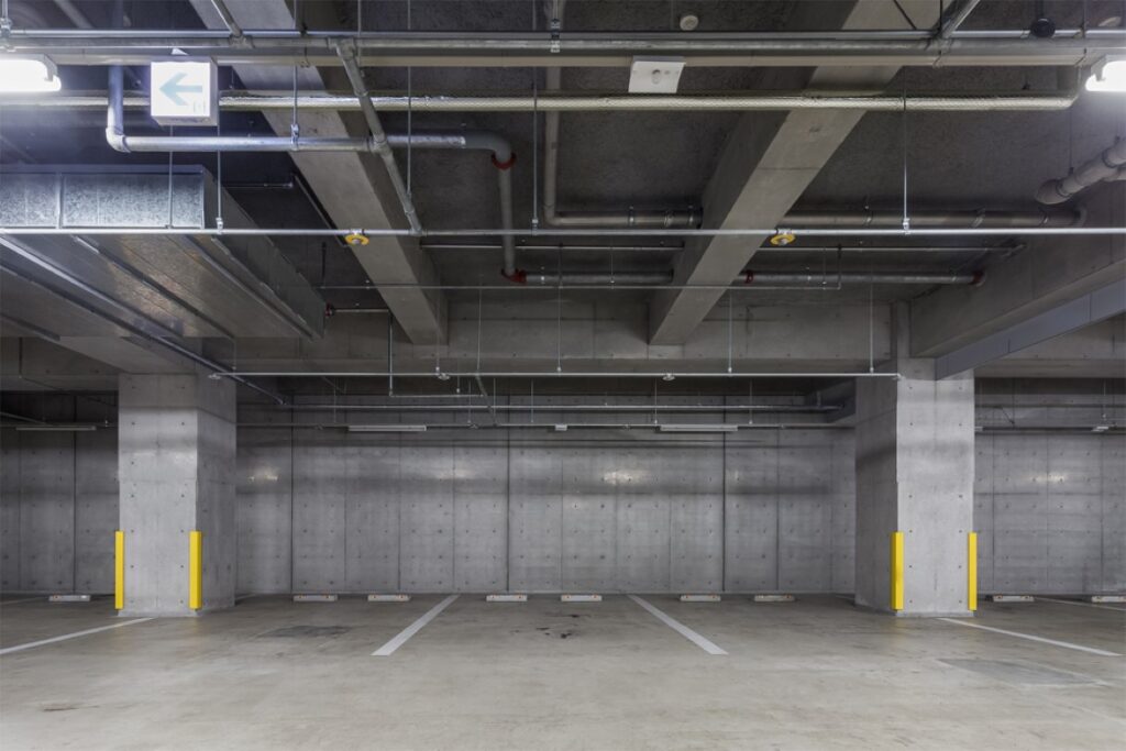 Completed parking garage project